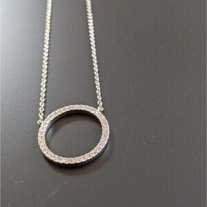 NWT Nadri Pave Open Circle Pendant